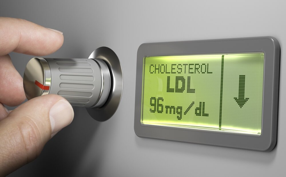 a monitor with a drop in cholesterol levels